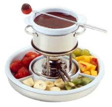 fondue-chocolate-frutas Fondue de Chocolate con frutas del tiempo
