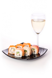 Maridaje de Sushi con Vino Blanco o Cava
