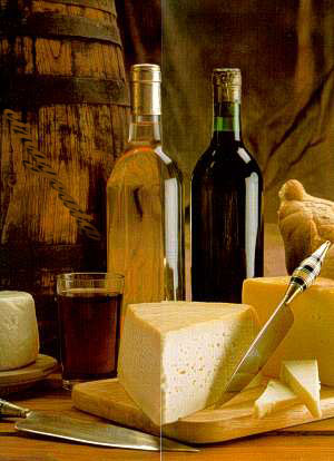 queso-vino