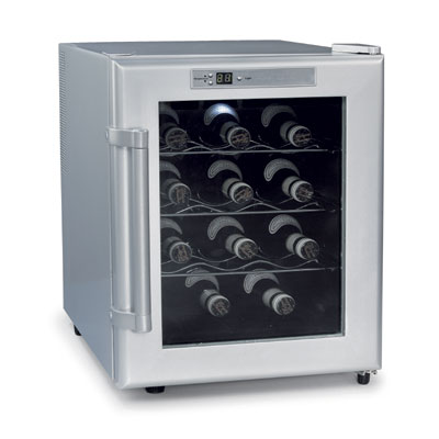Activa Services, Vinoteca el�ctrica para 12 botellas (33 litros) con term�metro digital. Con puerta transparente de cristal y tirador extra�ble. Temperatura oscilante entre 10 y 18�C, potencia 70W. Di...