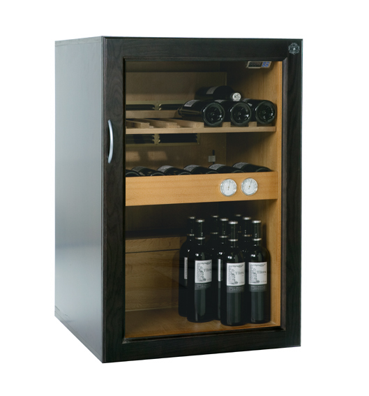 Bodegas Climatizadas Almar, Gama de lines y tendencias modernas. 
Medidas: 93 x 60 x 62,5 cms 
Capacidad: 70 botellas 
Colores: Wenfu�, Roble y Nogal. 
Consumo: 0,5 kw/d�a 
Plazo de entrega 15 d�as....