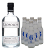 Pack 1 Gin Leopold�s + 6 T�nicas 6 o'clok