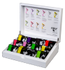 Caja de madera color blanco First Tea para 12 variedades de T�